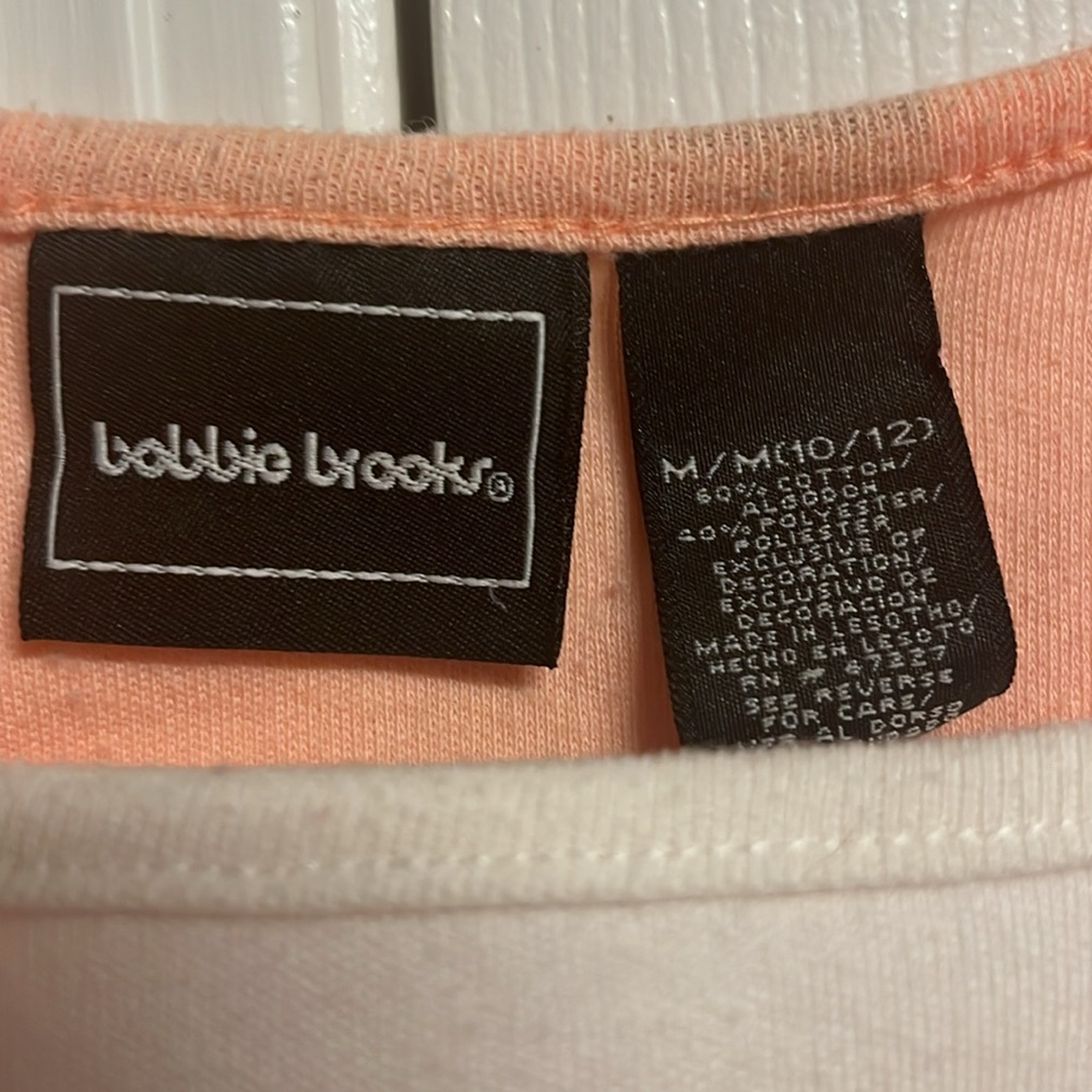 Bobbie Brooks Peach Shirt and Pants Set - Picture 2 of 5